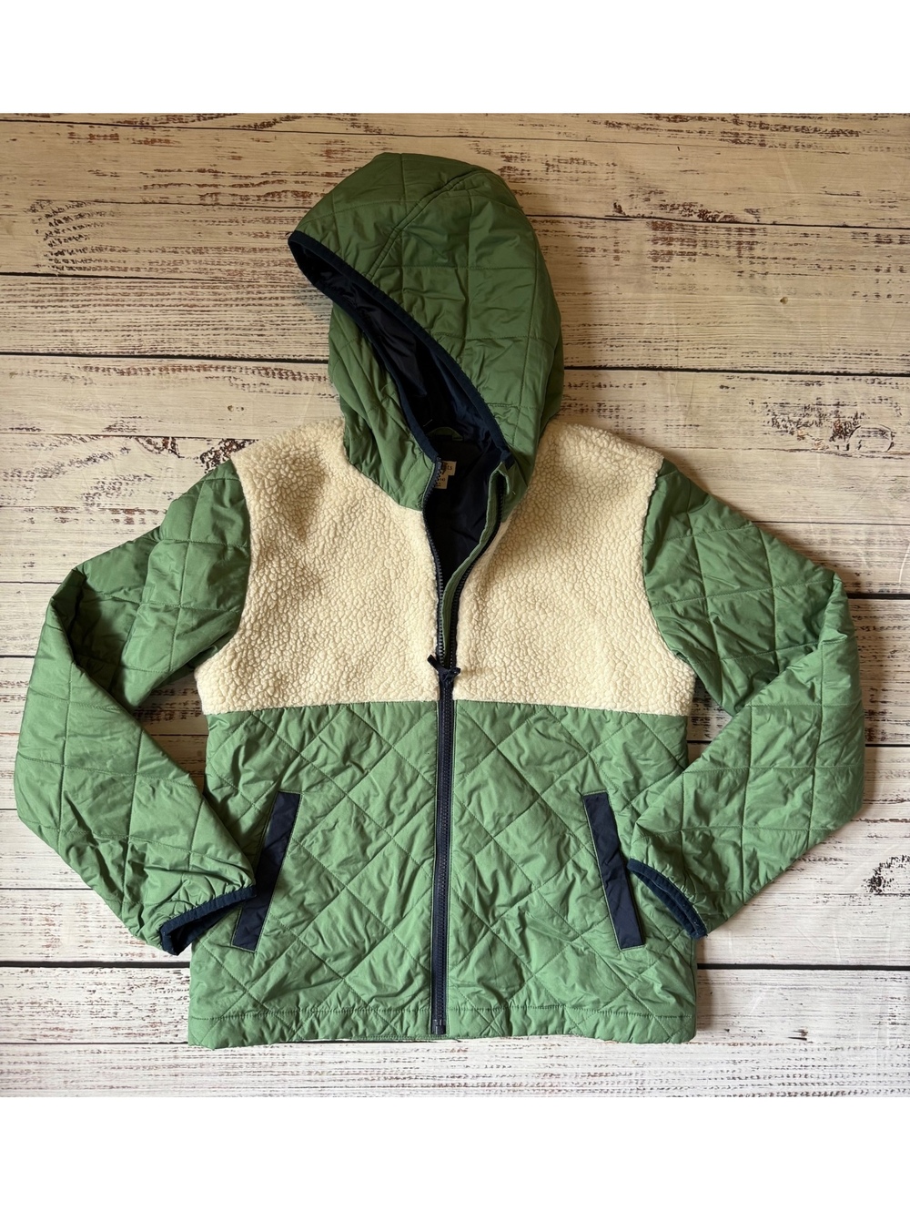 Crewcuts Sherpa Quilted Puffer Jacket 12-14 Boys